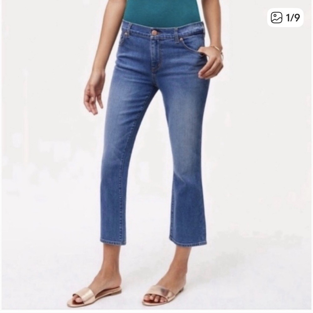 Loft kick crop jeans. Size 14.‎ - Picture 2 of 14